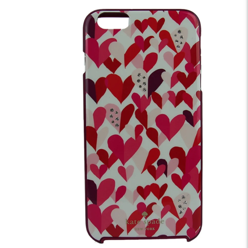 Kate Spade New York Hybrid Hardshell Case Confetti Hearts (Multi Crystal Gems)